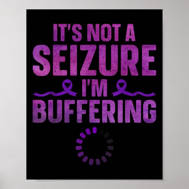 Elepsy Art For Men Women Suprt Elepsy Awareness Mo Poster (Front)