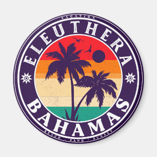 Eleuthera Island Bahamas Vintage Souvenirs 60s Magnet