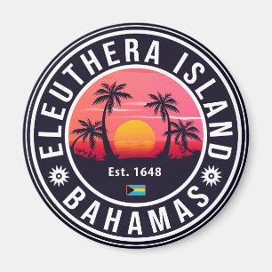 Eleuthera Island Bahamas Vintage Souvenirs 60s Magnet
