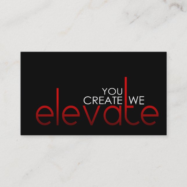 Elevate Business Cards (Front)
