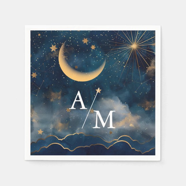 Elevate the dining experience at your celestial-th napkin (Front)