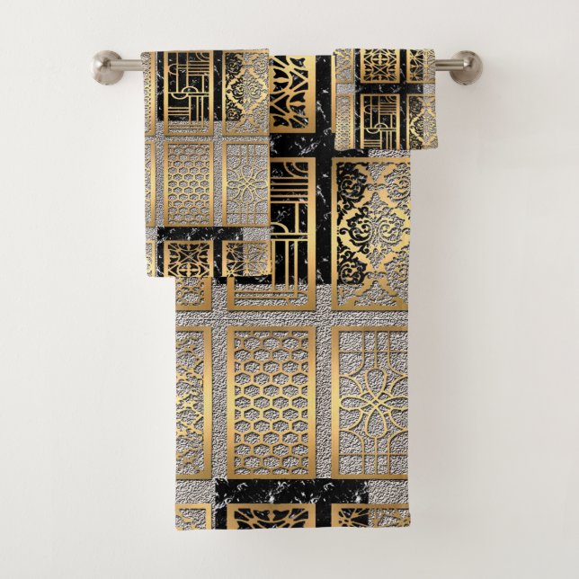 "Elevate Your Bathroom Decor": Bath Towel Set (Insitu)