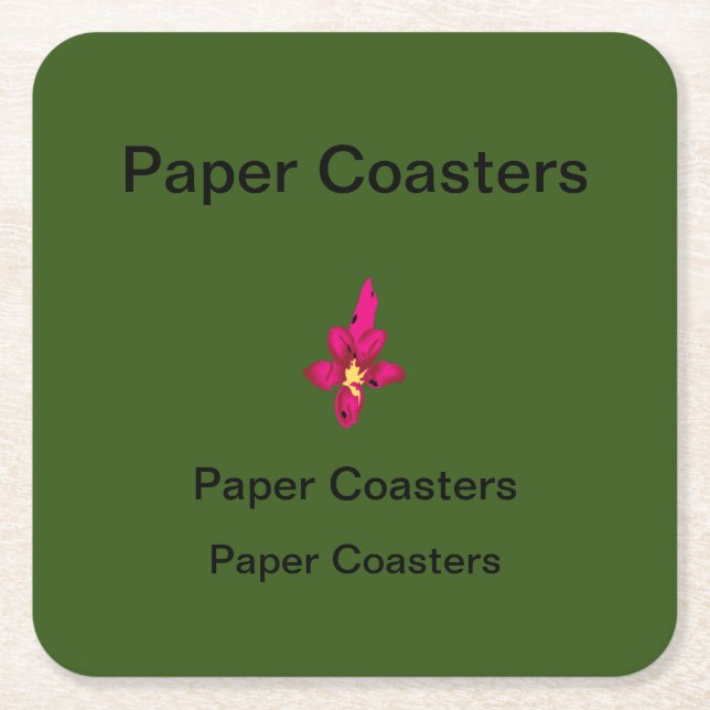 Elevate Your Brand with High-Quality Paper Coaster (Front)