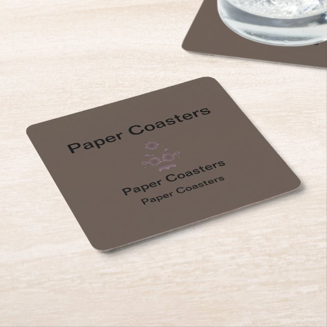 Elevate Your Brand with High-Quality Paper Coaster (Angled)