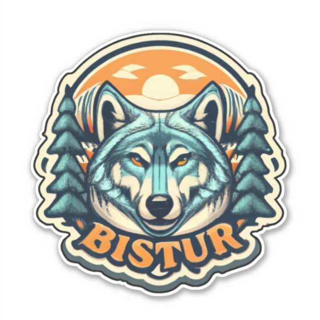 Elevate Your Craft with Unique Wolf Stickers (Front)