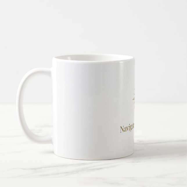 Elevate your daily coffee ritual with this , 11 oz mug (Left)