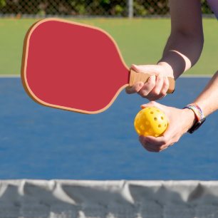 Elevate Your Design a Red Background and White  Pickleball Paddle
