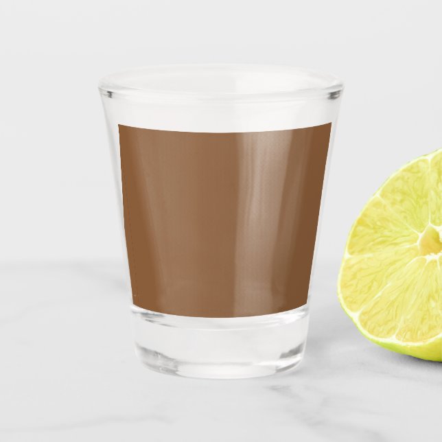 Elevate Your Design with a Brown Background Shot Glass (Front)