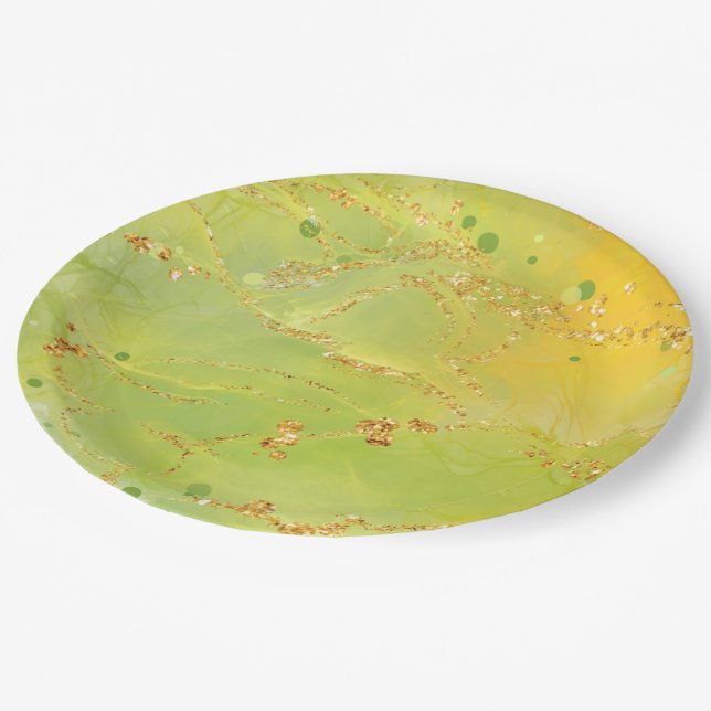 Elevate Your Entertaining with Round Paper Plates (Angled)