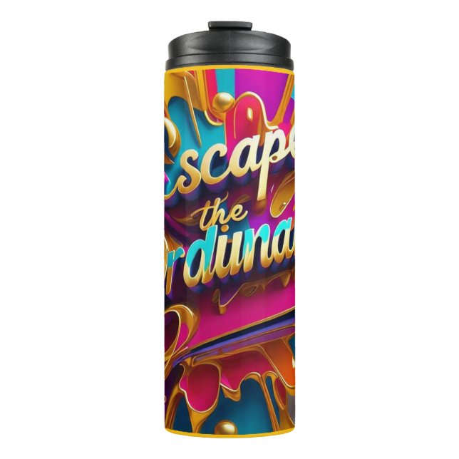 "Elevate Your Existence" Thermal Tumbler (Front)