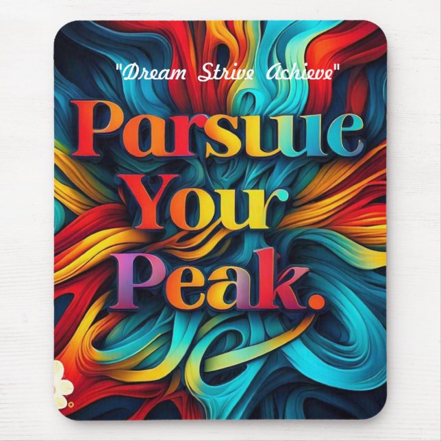 “Elevate Your Goals” Mouse Pad (Front)