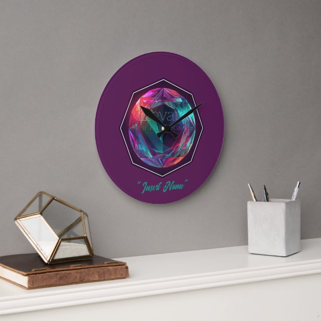 Elevate Your Inner Sparkle Large Clock (Office)
