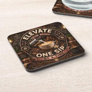Elevate Your Mind One Sip At A Time Coaster