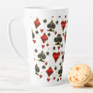 Elevate Your Poker Nights Latte Mug