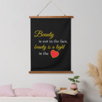 Elevate Your Space – Beauty Slogan Wall Hanging