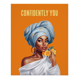 Elevate Your Space with 'Confidently You' - Glossy Poster