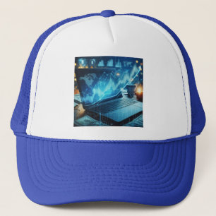 Elevate your space with trading-inspired art. 08 trucker hat