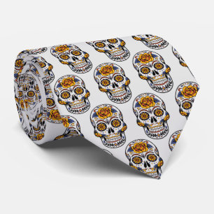 Elevate Your Style with Sugar Skull Elegance Tie
