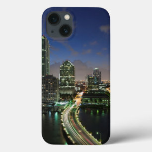 Elevated city skyline iPhone 13 case