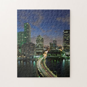 Elevated city skyline jigsaw puzzle