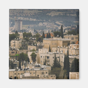 Elevated city view from Jerusalem YMCA tower Magnet