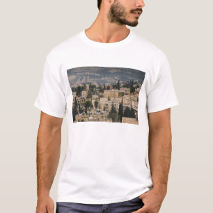 Elevated city view from Jerusalem YMCA tower T-Shirt
