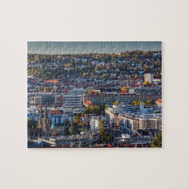 Elevated City View of Stuttgart Jigsaw Puzzle (Horizontal)