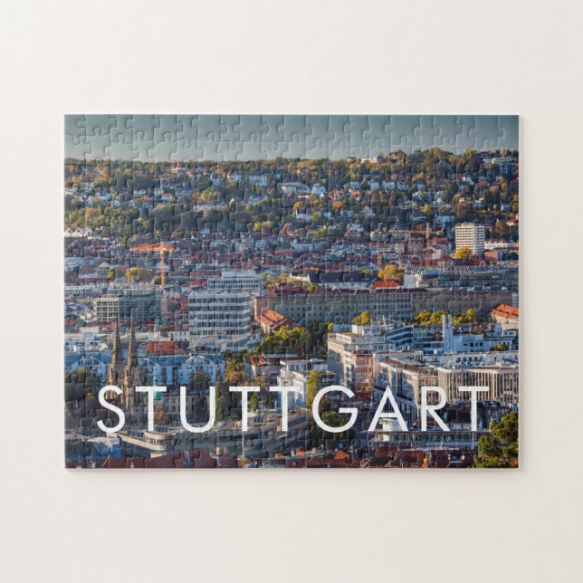 Elevated City View of Stuttgart Jigsaw Puzzle (Horizontal)