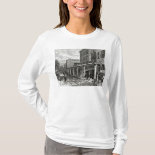 Elevated Railway in Greenwich Street, New York T-Shirt