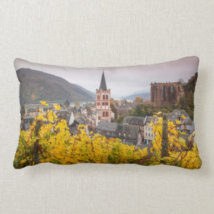 Elevated Town View Germany Lumbar Cushion