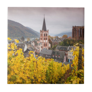 Elevated Town View Germany Tile