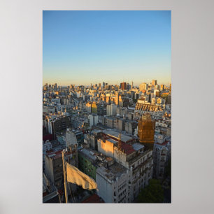 Elevated View Over Balvanera Neighbourhood Poster