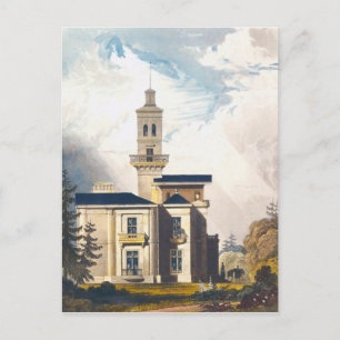 Elevation of an Italian Villa or Hunting Lodge Postcard