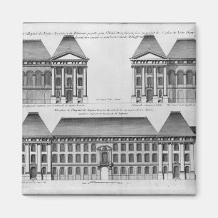 Elevation of the Hopital des Enfants Trouves Magnet