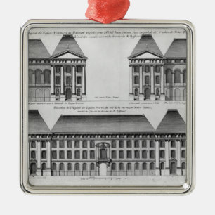 Elevation of the Hopital des Enfants Trouves Metal Tree Decoration