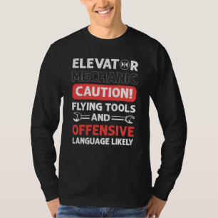 Elevator Assembler Elevator Mechanic Elevators T-Shirt