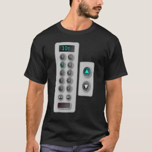 Elevator Buttons Mechanic Closure Elevator   1 T-Shirt