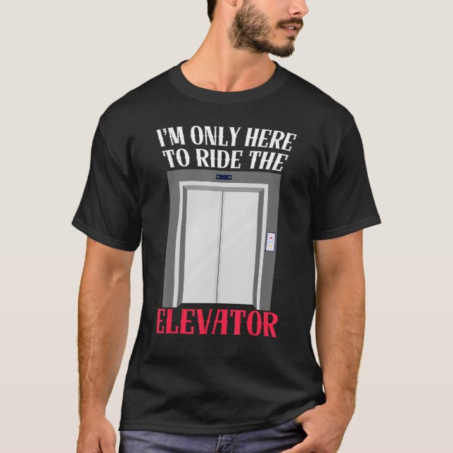 Elevator Buttons Mechanic Technician Constructors  T-Shirt (Front)