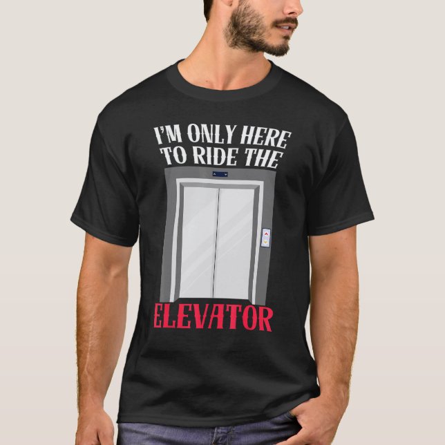 Elevator Buttons Mechanic Technician Constructors  T-Shirt (Front)