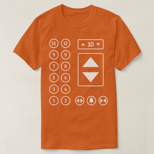 Elevator Elevator Technician Elevator Mechanics 1 T-Shirt (Design Front)