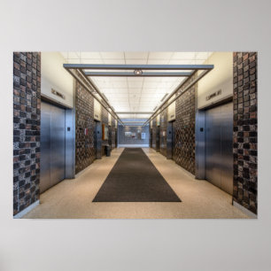 Elevator lobby poster