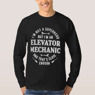 Elevator Mechanic Maintenance Hero Technician T-Shirt