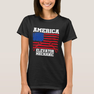 Elevator Mechanic Maintenance Life Challenge Techn T-Shirt