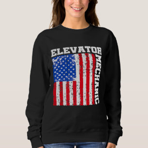 Elevator Mechanic Maintenance Life Inspire Technic Sweatshirt