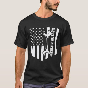 Elevator Mechanic Maintenance Life Planning Techni T-Shirt