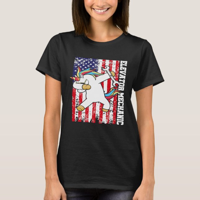 Elevator Mechanic Maintenance Life Pride Technicia T-Shirt (Front)