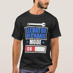 Elevator Mechanic Maintenance Study Technician  T-Shirt