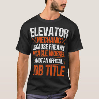 Elevator Mechanic Work Uniform echnician for Men T-Shirt