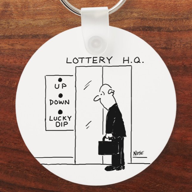 Elevator or Lift in a Lottery Headquarters Cartoon Key Ring (Creator Uploaded)