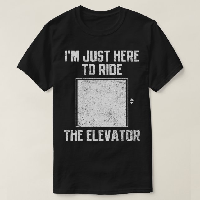 Elevator Riding  T-Shirt (Design Front)